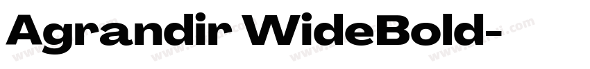 Agrandir WideBold字体转换